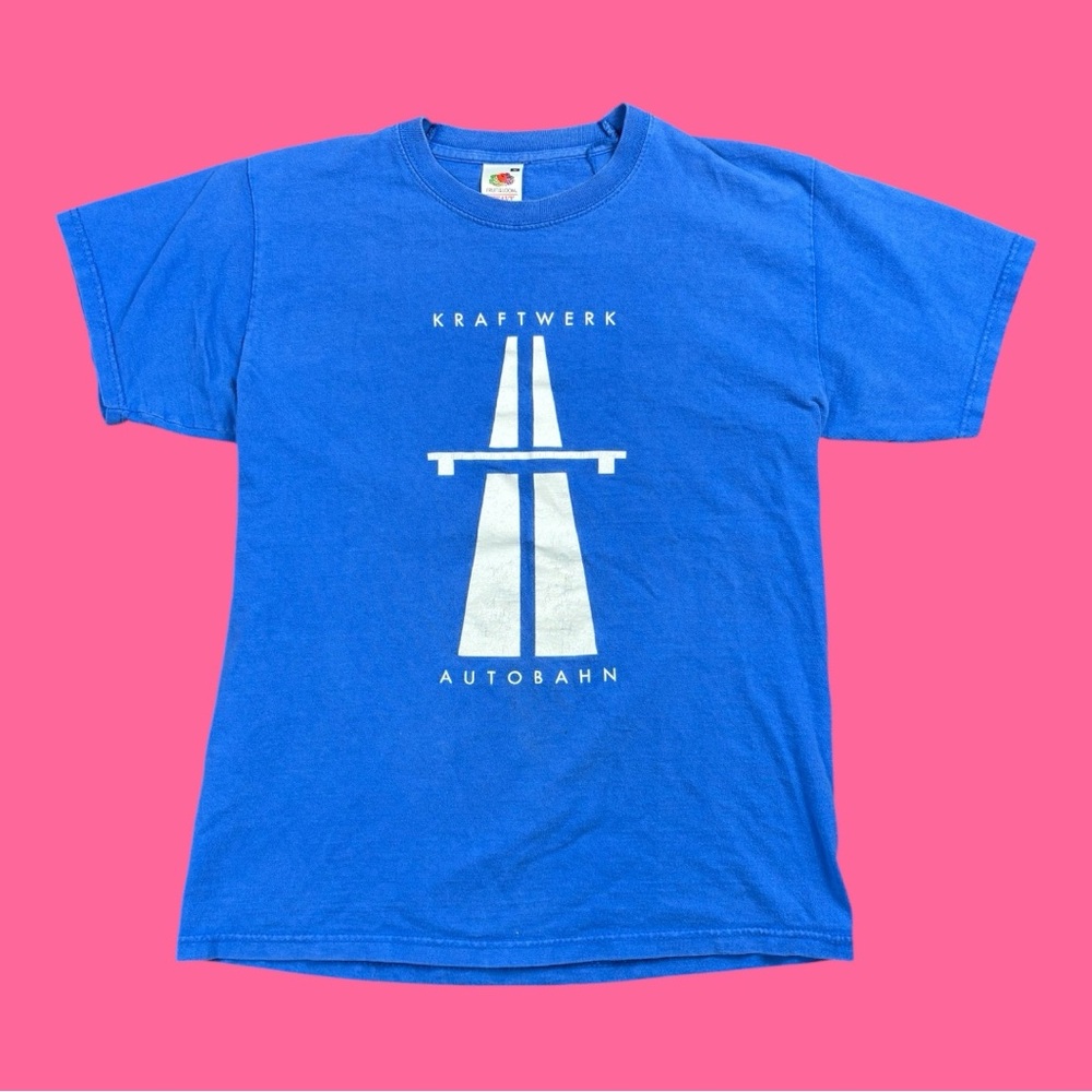 Kraftwerk Band Tee Blue Size Medium